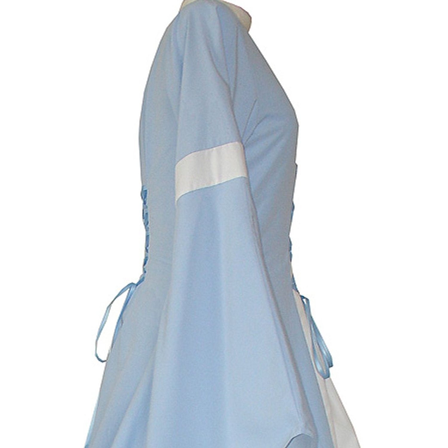 Womans Medieval Renaissance Costume Victorian Light Blue Dress