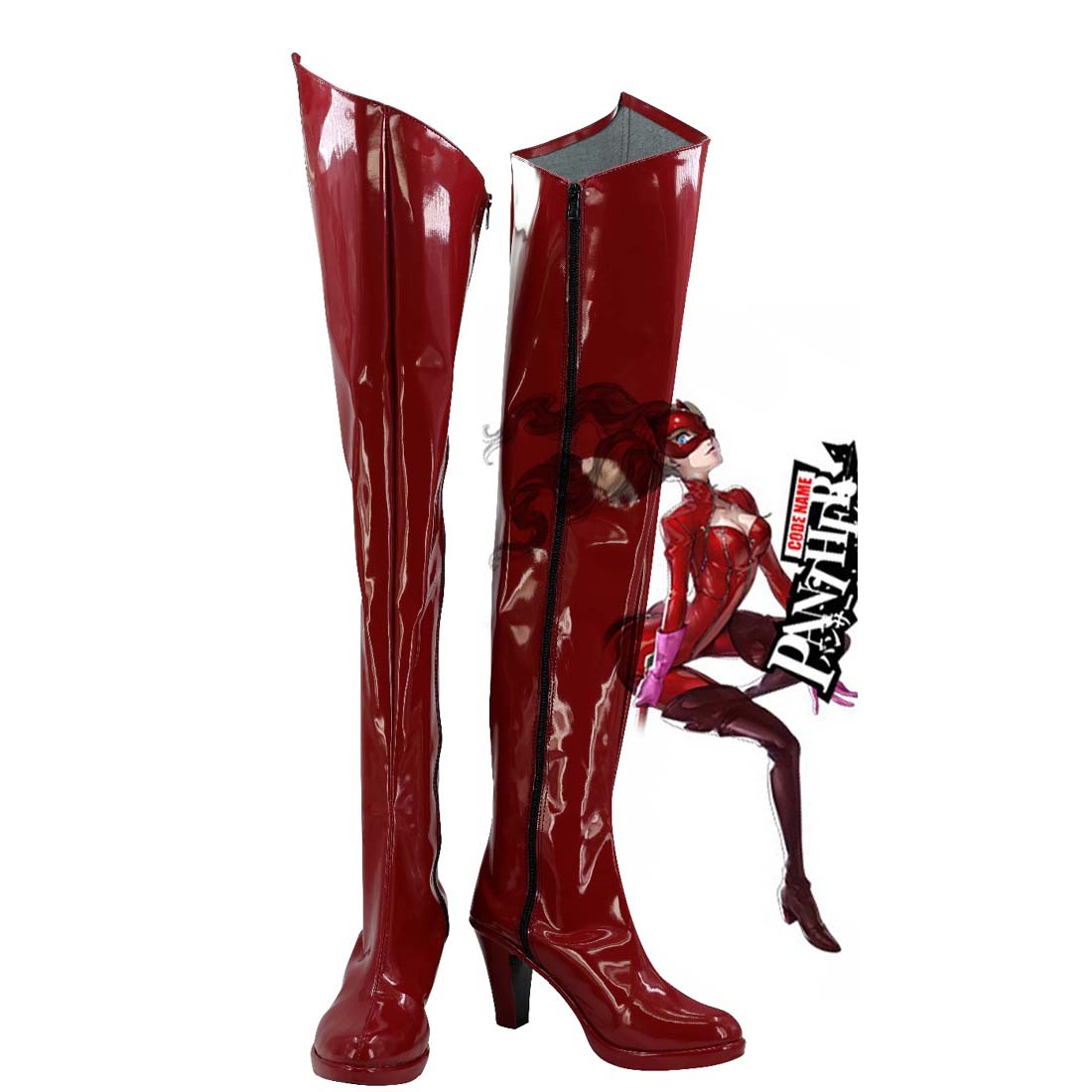 Persona 5 Anne Takamaki Panther Cosplay Boots Women Japanese Anime Shoes