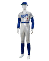 Rocketman Elton John Dodgers Cosplay Costume Baseball Uniform