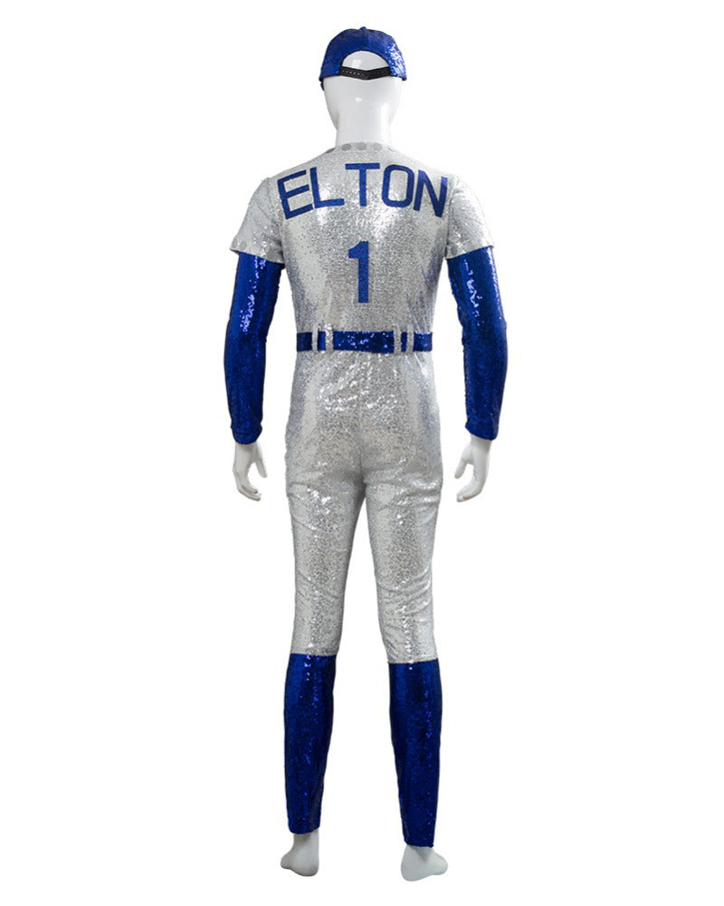 Rocketman Elton John Dodgers Cosplay Costume Baseball Uniform