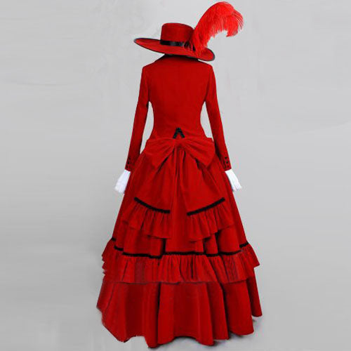 Black Butler Madam Red Angelina Dalles Dress Cosplay Costume