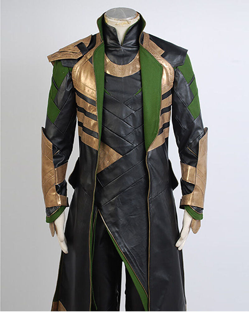 Loki Cosplay Costume Pleather Outfit