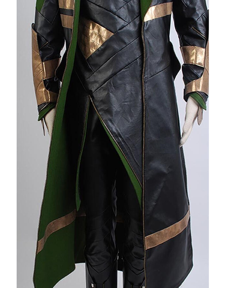 Loki Cosplay Costume Pleather Outfit
